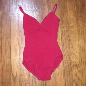 Red Mirella Camisole Ballet Leotard